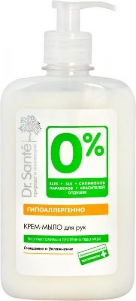 Мыло крем-мыло для рук 0% dr.sante, 300 мл