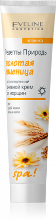 Кремы eveline рецепты природы spa! гипоаллергенный дневной крем для лица "золотая пшеница", 125 мл