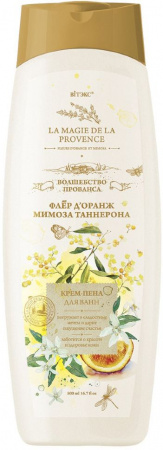 Пена, соль, масло для ванн витэкс волшебство прованса крем-пена для ванн "флёр д`оранж и мимоза таннерона", 500 мл