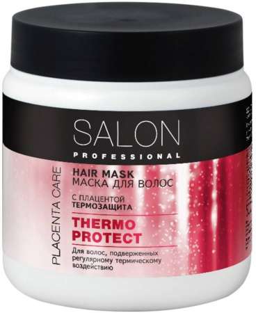 Маски salon professional маска для волос  с плацентой "thermo protect", 500 мл