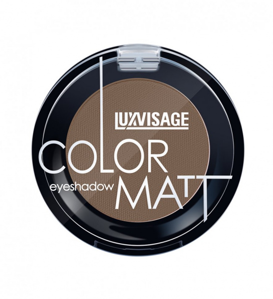 Для глаз и бровей тени для век тон 14 dark brown color matt luxvisage