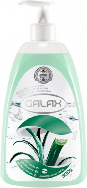 Мыло жидкое мыло с алоэ вера galax, 500 мл