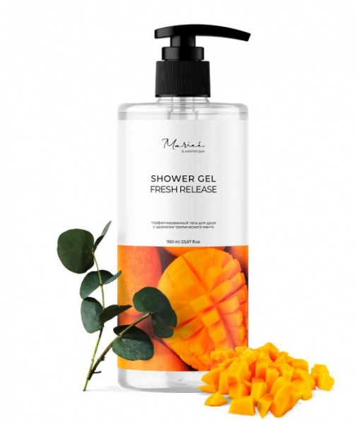 Гели для душа гель для душа с ароматом тропического манго marieé la cosmétique global chemical, 700 мл