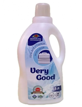 Для стирки гель для стирки белого белья very good, 1,5 л