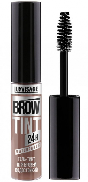 Для глаз и бровей гель-тинт для бровей водостойкий brow tint waterproof 24h тон 102 soft brown luxvisage