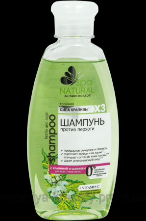 Шампуни фито-шампунь против перхоти "крапива и шалфей", natural spa, 250 мл