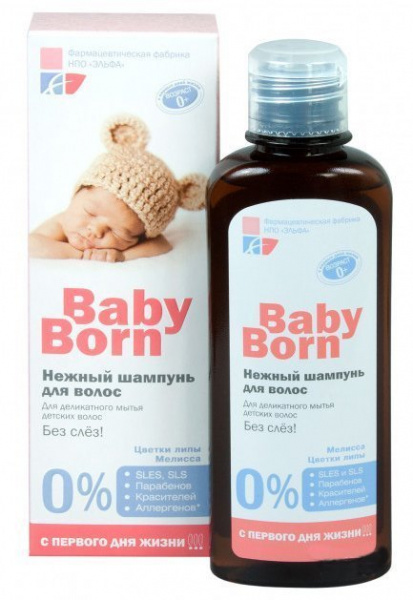 Для волос шампунь детский "babyborn" elfa pharm, 200 мл