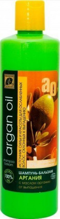 Шампуни шампунь-бальзам для волос "argan oil" против выпадения эксклюзивкосметик, 500 мл
