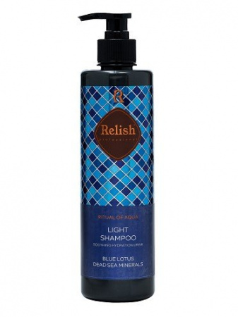 Шампуни шампунь увлажняющий light blue lotus dead sea minerals relish, 450 мл