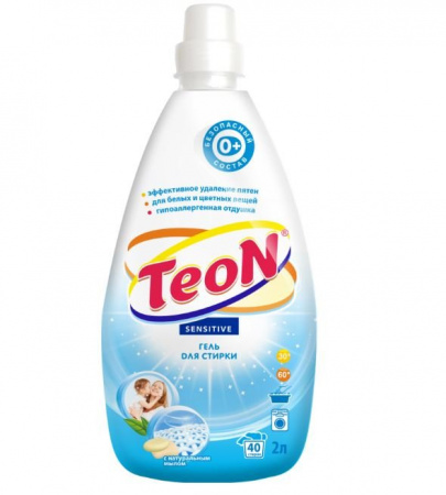 Для стирки гель для стирки  sensitive teon, 2000 мл.