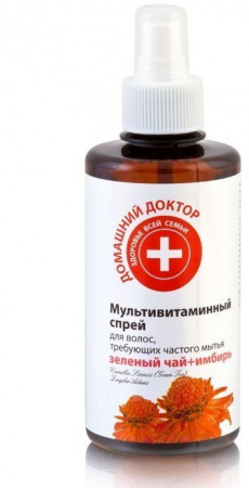 Дополнительный уход спрей для волос мультивитаминный домашний доктор, 300 мл
