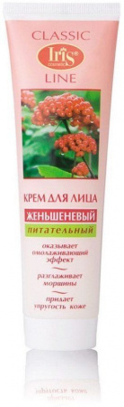 Кремы крем для лица "женьшеневый" питательный classic line iris, 100 мл