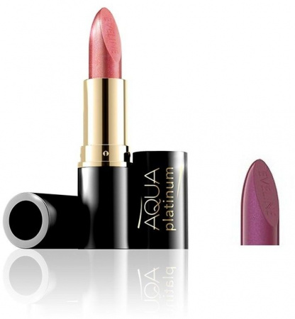 Для губ ультраувлажняющая губная помада "aqua platinum lipstick" eveline, №301