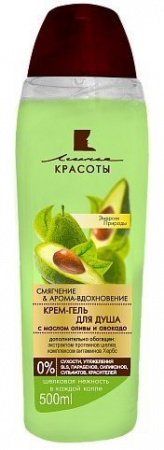 Гели для душа смягчающий крем-гель для душа смягчение aroma delight с оливковым маслом и авокадо, 500 мл