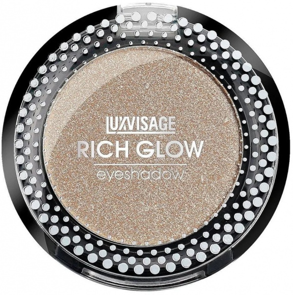 Для глаз и бровей тени компактные для век rich glow 02 angel look luxvisage