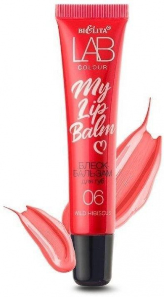 Для губ белита lab colour блеск-бальзам для губ my lipbalm тон 06 wild hibiscus