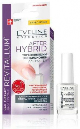 Для ногтей укрепляющий кондиционер для ногтей after hybrid eveline, 12 мл