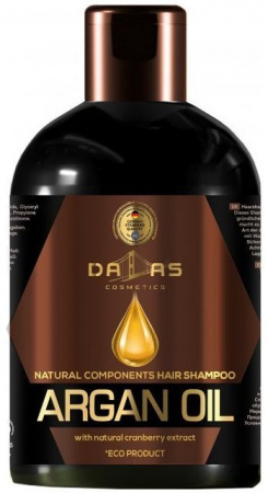 Шампуни dalas natural component шампунь с натуральным экстрактом клюквы и аргановым маслом, 1000 мл