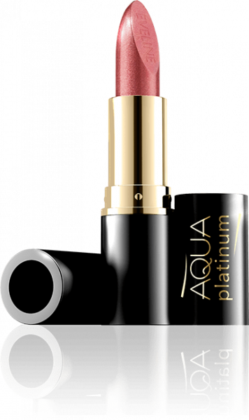 Для губ ультраувлажняющая губная помада "aqua platinum lipstick" №430 eveline, 4 г