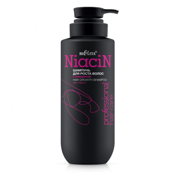 Шампуни шампунь для роста волос с ниацином professional hair care белита, 500 мл