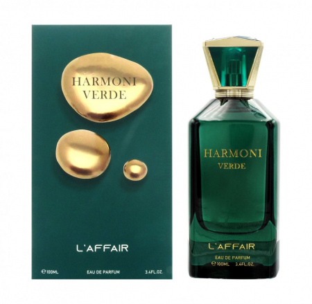 Парфюмерная вода парфюмерная вода для мужчин и женщин harmoni verde l'affair, 100 мл.