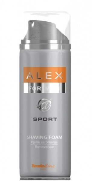 Бритье bradoline paris alex пена для бритья sport, 200 мл