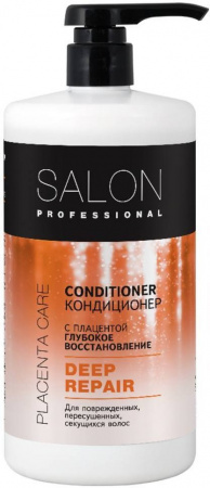 Бальзамы и кондиционеры salon professional deep repair кондиционер с плацентой "глубокое восстановление", 1000 мл