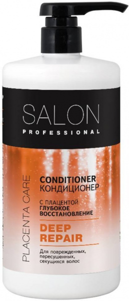 Бальзамы и кондиционеры salon professional deep repair кондиционер с плацентой "глубокое восстановление", 1000 мл
