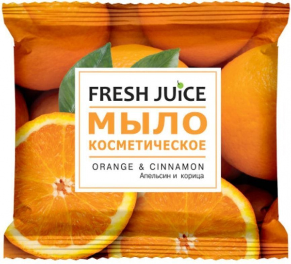 Мыло мыло косметическое "orange & cinnamon" fresh juice, 75 г