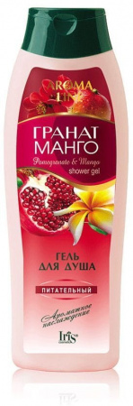 Гели для душа iris aroma line гель для душа "гранат и манго. питательный", 400 мл