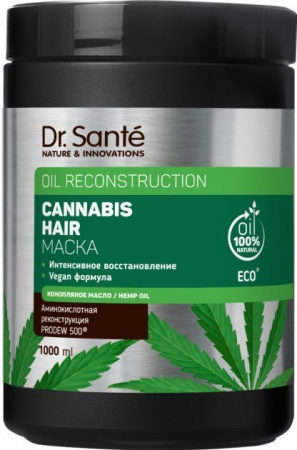 Маски маска для интенсивного восстановления волос cannabis hair dr.sante, 1000 мл