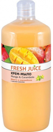 Мыло fresh juice крем-мыло "maнго и карамбола" с маслом камелии, 1000 мл