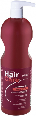 Шампуни шампунь защитный для окрашенных и поврежденных волос hair care белита, 1000 мл