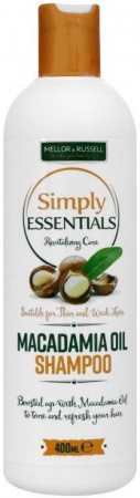Шампуни шампунь восстановление "macadamia" с питательной формулой simply essentials mellor&russell, 400 мл