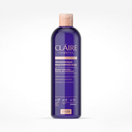 Для лица мицеллярная вода collagen active pro claire dilis, 400 мл