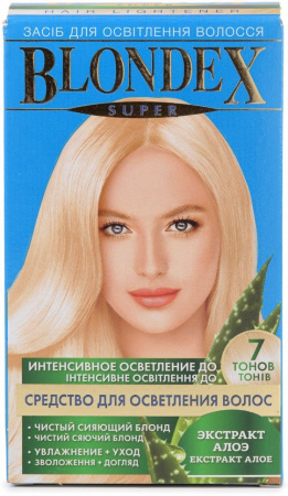 Окрашивание волос supermash blondex super средство для осветления волос с экстрактом алоэ