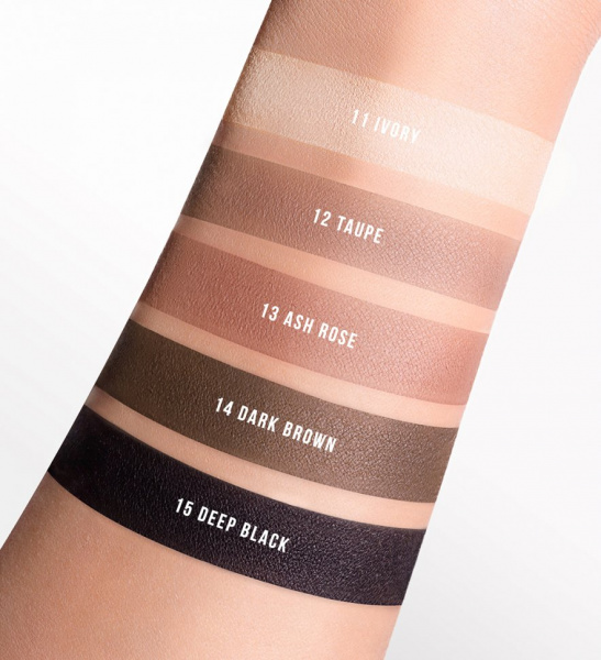 Для глаз и бровей тени для век тон 14 dark brown color matt luxvisage