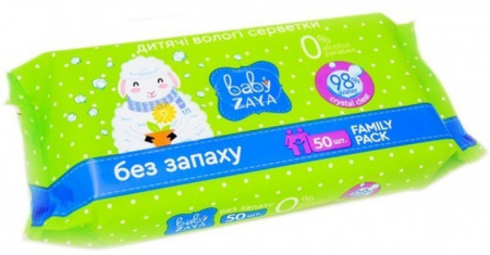 Антисептики салфетки влажные aлоэ вера baby zaya, 50 шт