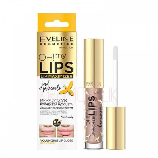 Для губ блеск для увеличения объема губ пчелиный яд oh! my lips eveline, 4,5 мл