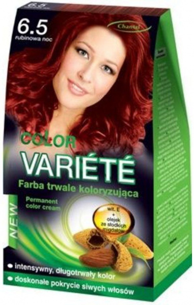 Окрашивание волос краска для волос перманентная №6.5 рубиновая ночь variete chantal