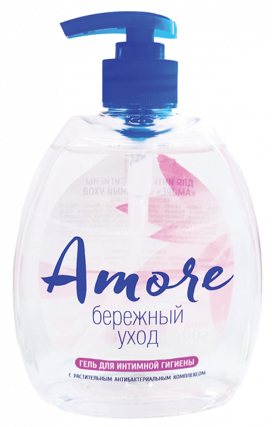 Интимная гигиена гель для интимной гигиены amore бережный уход romax, 500 г