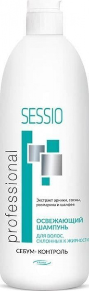 Шампуни chantal sessio professional шампунь освежающий для волос склонных к жирности, 500 мл