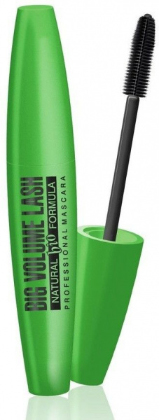 Для глаз и бровей тушь для ресниц "big volume lash natural" bio formula eveline, 10 мл