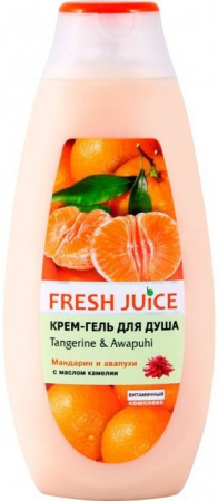 Гели для душа подарочный набор fresh juice пилинг для тела "апельсин и корица" + крем-гель для душа "мандарин и авапухи", 400 мл