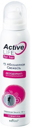 Дезодоранты белита active life for her дезодорант-антиперспирант "абсолютная свежесть", 150 мл