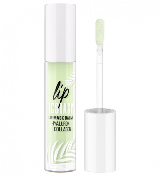 Для губ маска-бальзам для губ hyaluron & collagen lip ecstasy тон 603 mint luxvisage