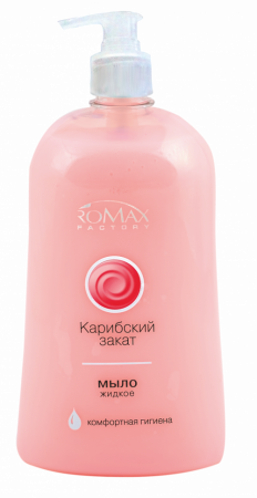 Мыло мыло жидкое «romax» карибский закат romax, 1000 г
