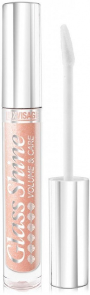 Для губ блеск для губ glass shine тон 14 бежевый с перламутром luxvisage, 3 г