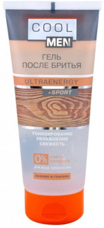 Бритье гель после бритья "ultraenergy" cool men, 200 мл