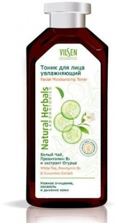 Тоники и лосьоны тоник для лица увлажняющий "natural herbals" vilsen, 360 мл